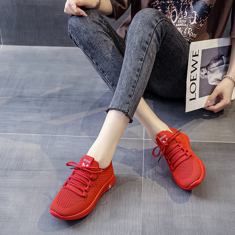 Damen Atmungsaktive Sport Sneakers mit flexiblem Schaft und rutschfester Sohle Heidi Mode - Image 3