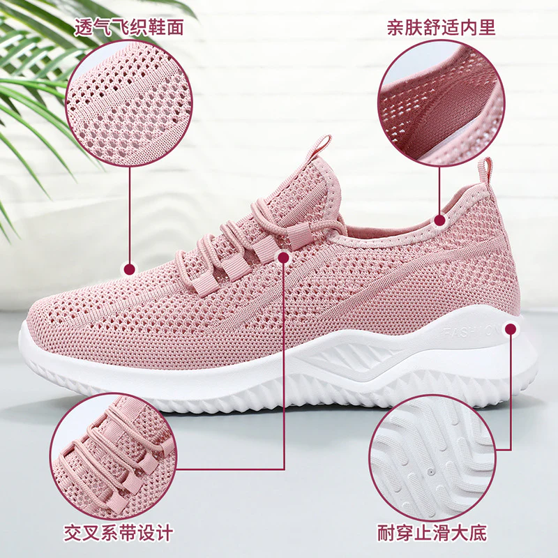 Damen Atmungsaktive Sport Sneakers mit rutschfester Sohle Heidi Mode - Image 4