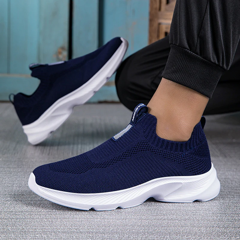 Damen Atmungsaktive Strick-Sneaker mit elastischem Einstieg Heidi Mode