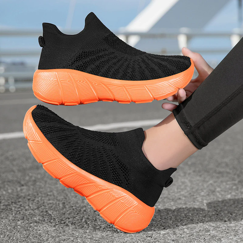 Damen Atmungsaktive Strick-Sneaker mit flexiblem Sohlenprofil Heidi Mode - Image 3