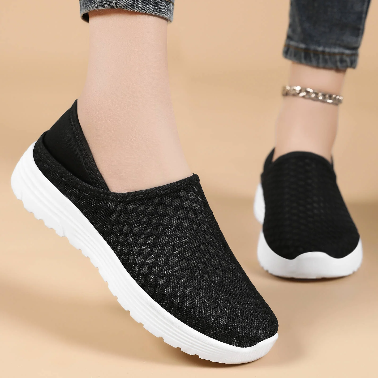 Damen Atmungsaktive und bequeme Schlupfschuhe Heidi Mode - Image 4