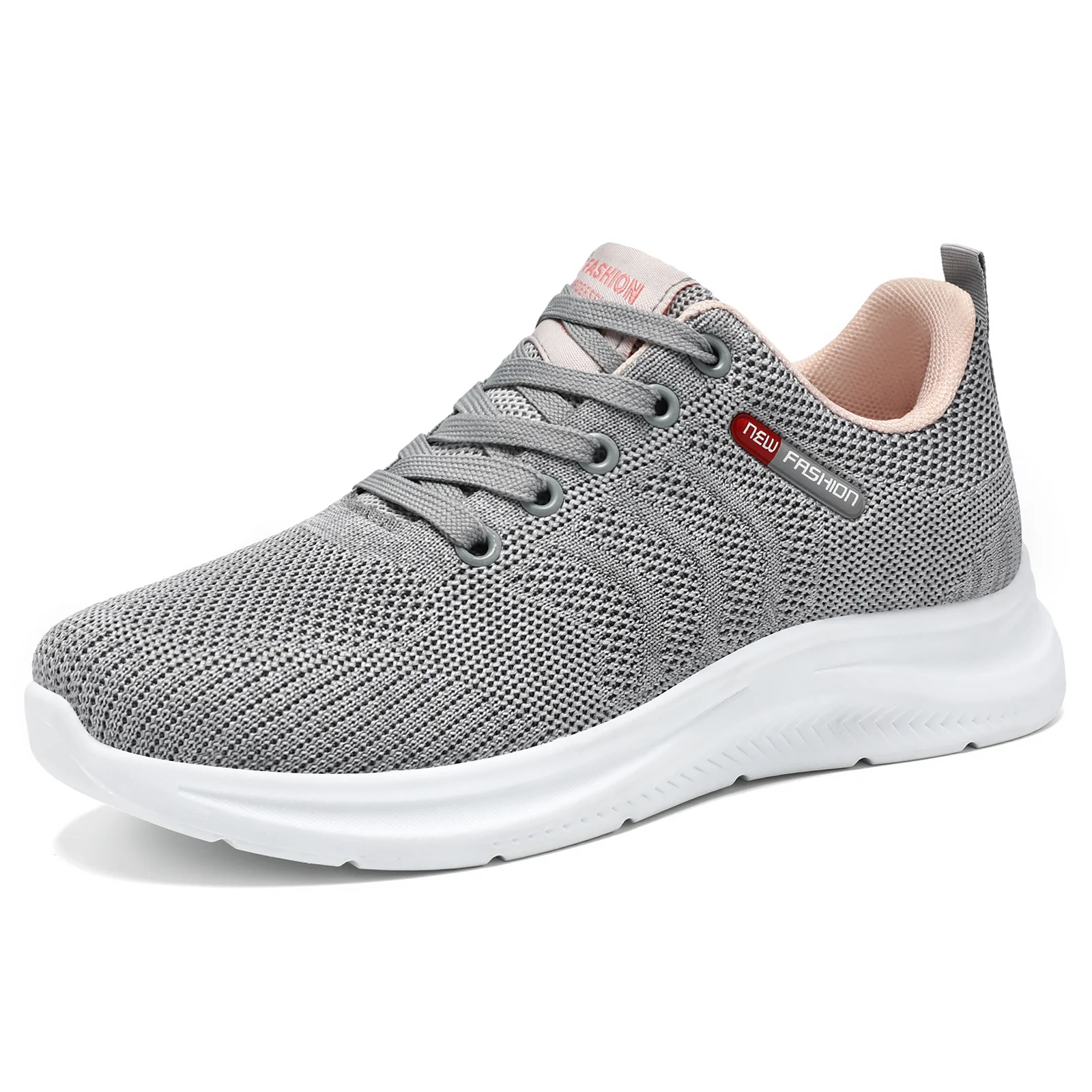 Damen Atmungsaktive und bequeme Sneaker mit elastischem Strickdesign Heidi Mode - Image 6
