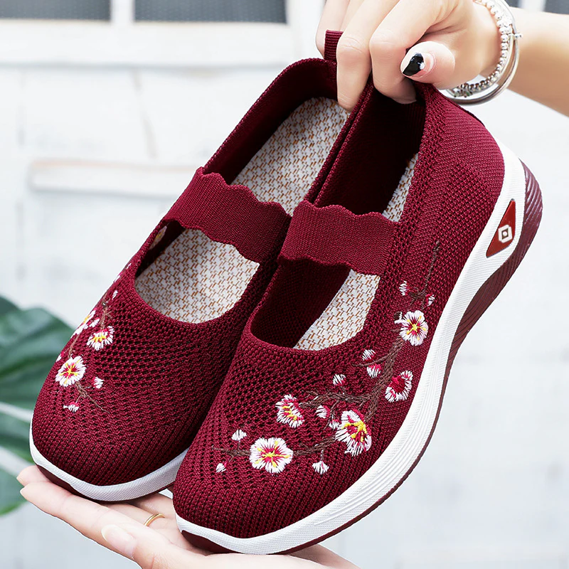 Damen atmungsaktive und dekorative Slip-On Schuhe Heidi Mode - Image 4