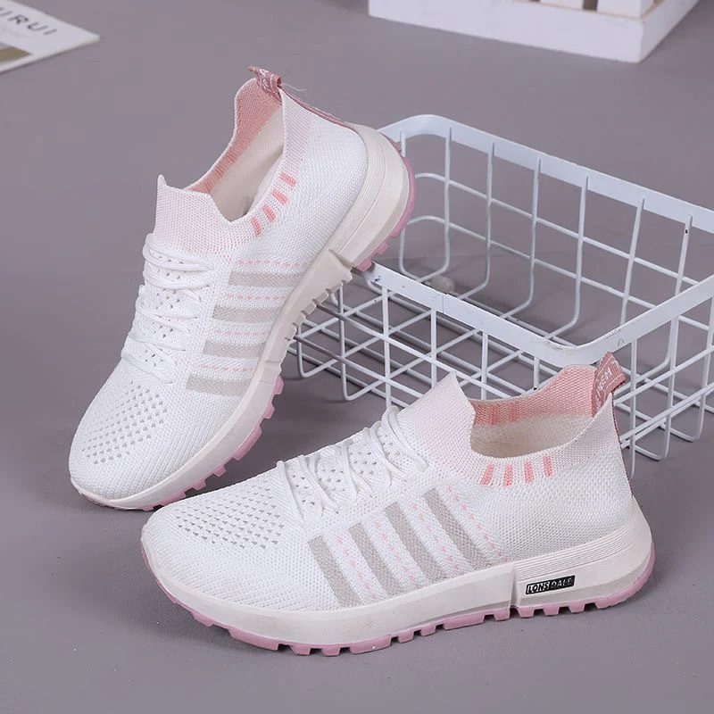 Damen Atmungsaktive und elastische Sneakers mit weichem Strickmaterial Heidi Mode - Image 3