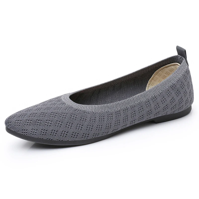 Damen atmungsaktive und elegante Ballerinas mit flexiblem Strickdesign Heidi Mode - Image 7