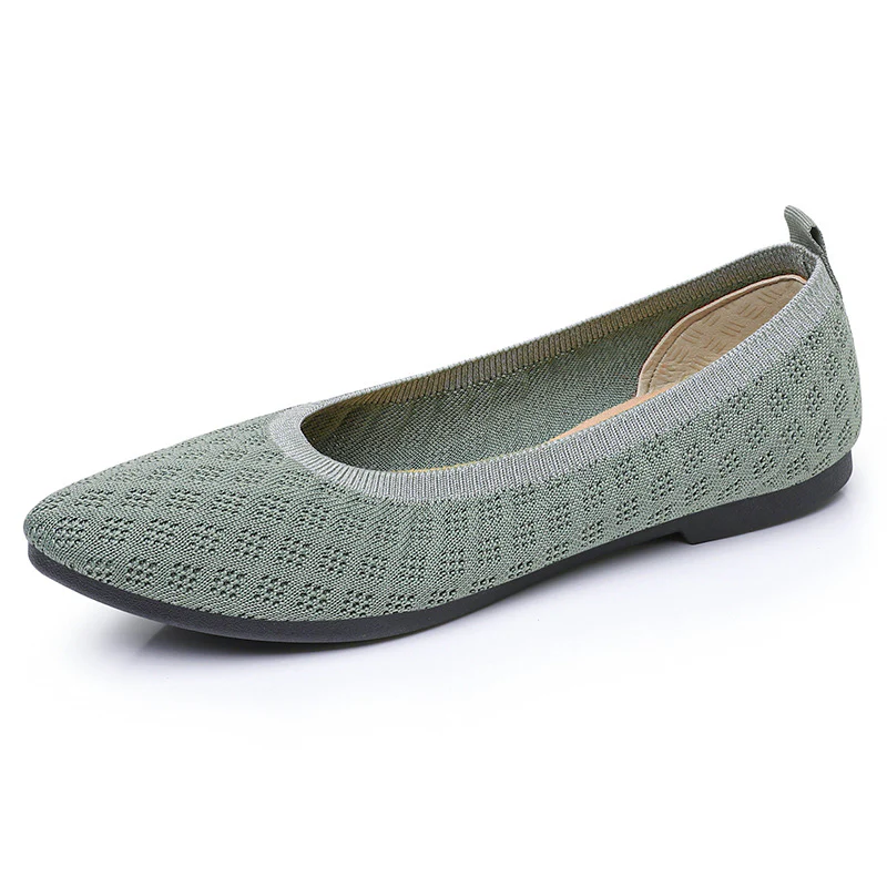 Damen atmungsaktive und elegante Ballerinas mit flexiblem Strickdesign Heidi Mode - Image 9