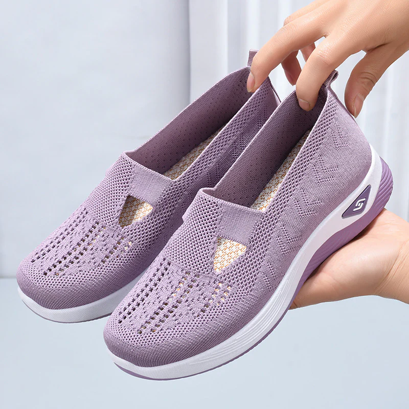 Damen Atmungsaktive und flexible Slip-On Sportschuhe Heidi Mode