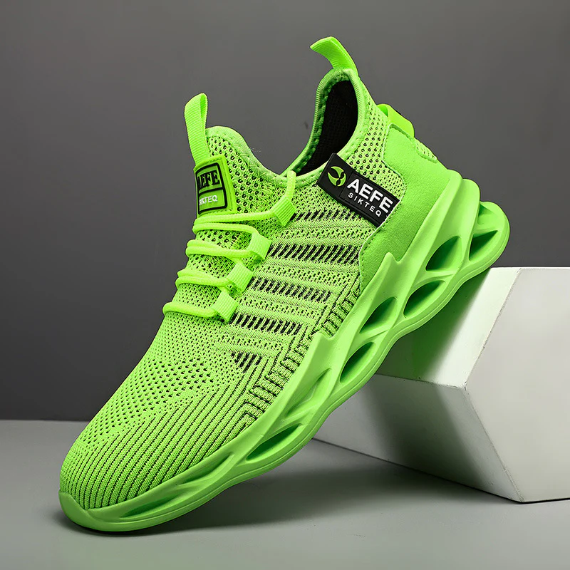 Damen Atmungsaktive und rutschfeste Lauf Sneakers mit stoßdämpfender Sohle Heidi Mode