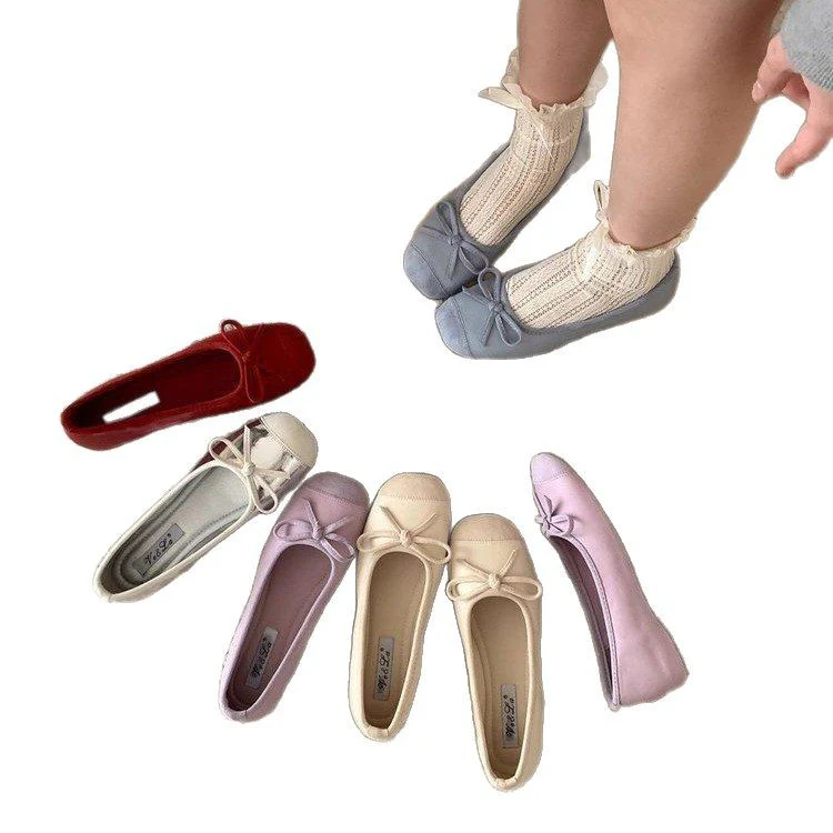 Damen Ballerina mit elegantem Rüschelement und metallischem Akzent Heidi Mode - Image 5