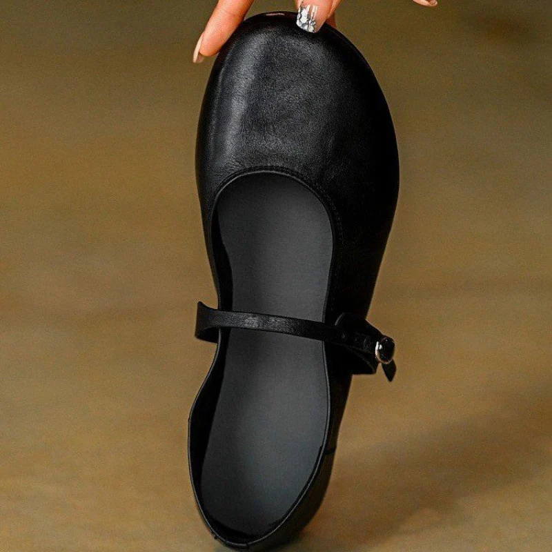 Damen Ballerina mit praktischem Riemen und gepolsterter Innensohle Heidi Mode - Image 3