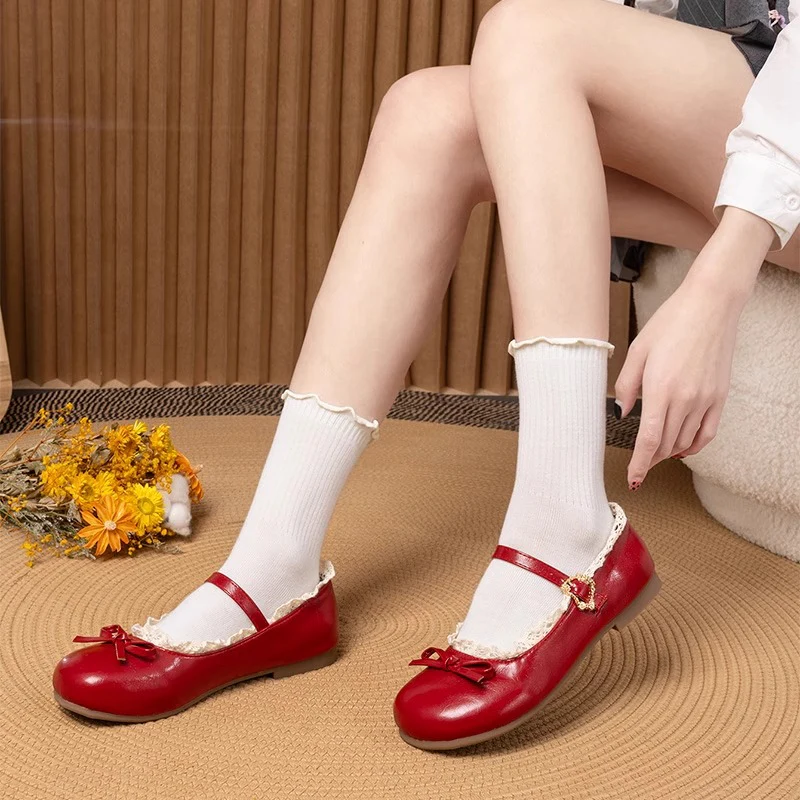 Damen Ballerina-Schuhe mit eleganter Riemchen-Detail und bequemer Sohle Heidi Mode - Image 4