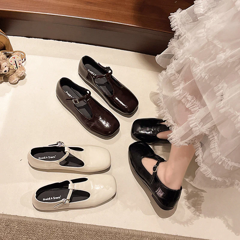 Damen Ballerina-Schuhe mit praktischem Schnallenverschluss und bequemer Innensohle Heidi Mode