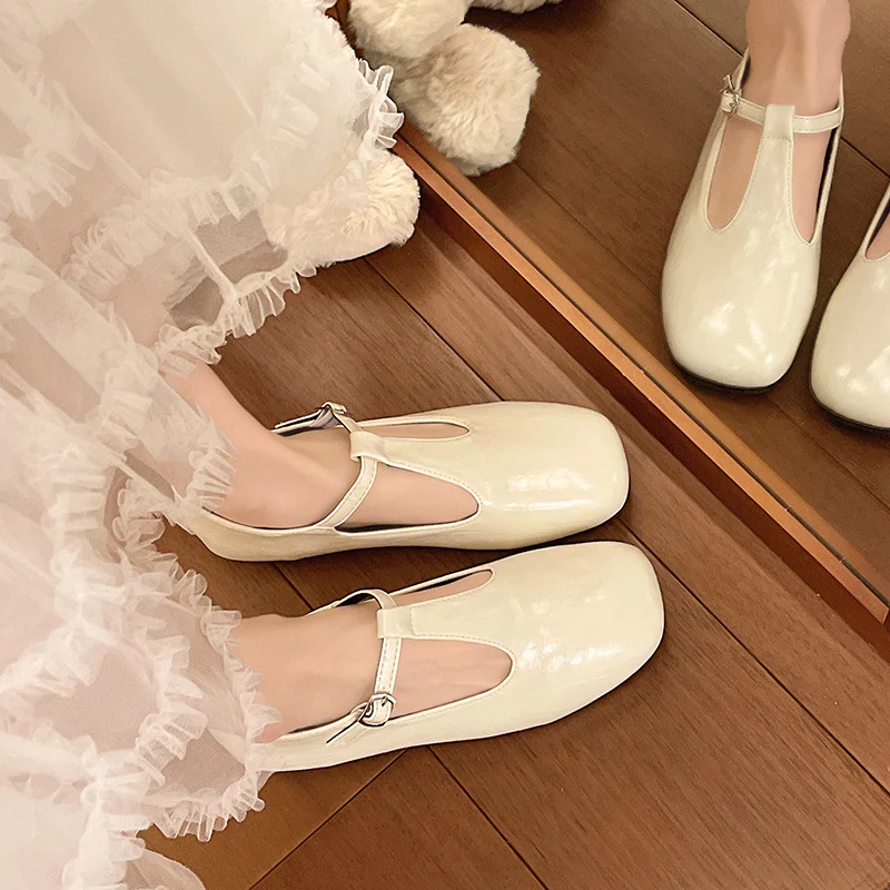 Damen Ballerina-Schuhe mit praktischem Schnallenverschluss und bequemer Innensohle Heidi Mode - Image 4