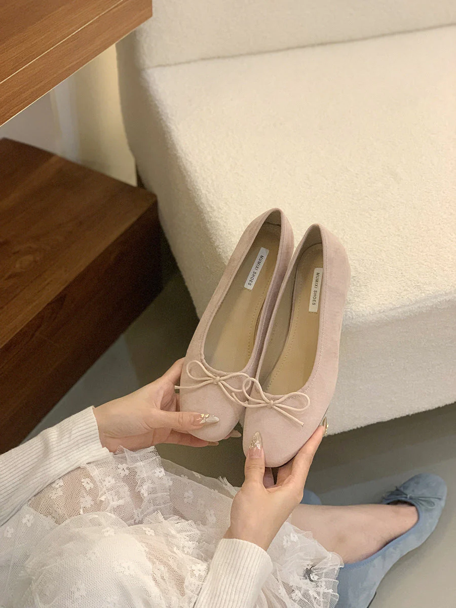 Damen Ballerina-Schuhe mit Raffiniertem Schleifenakzent Heidi-Mode - Image 6
