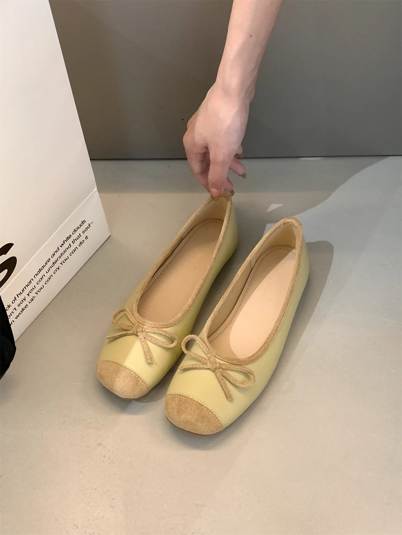 Damen Ballerina-Schuhe mit verstellbarem Schleifen-Detail Heidi Mode - Image 8