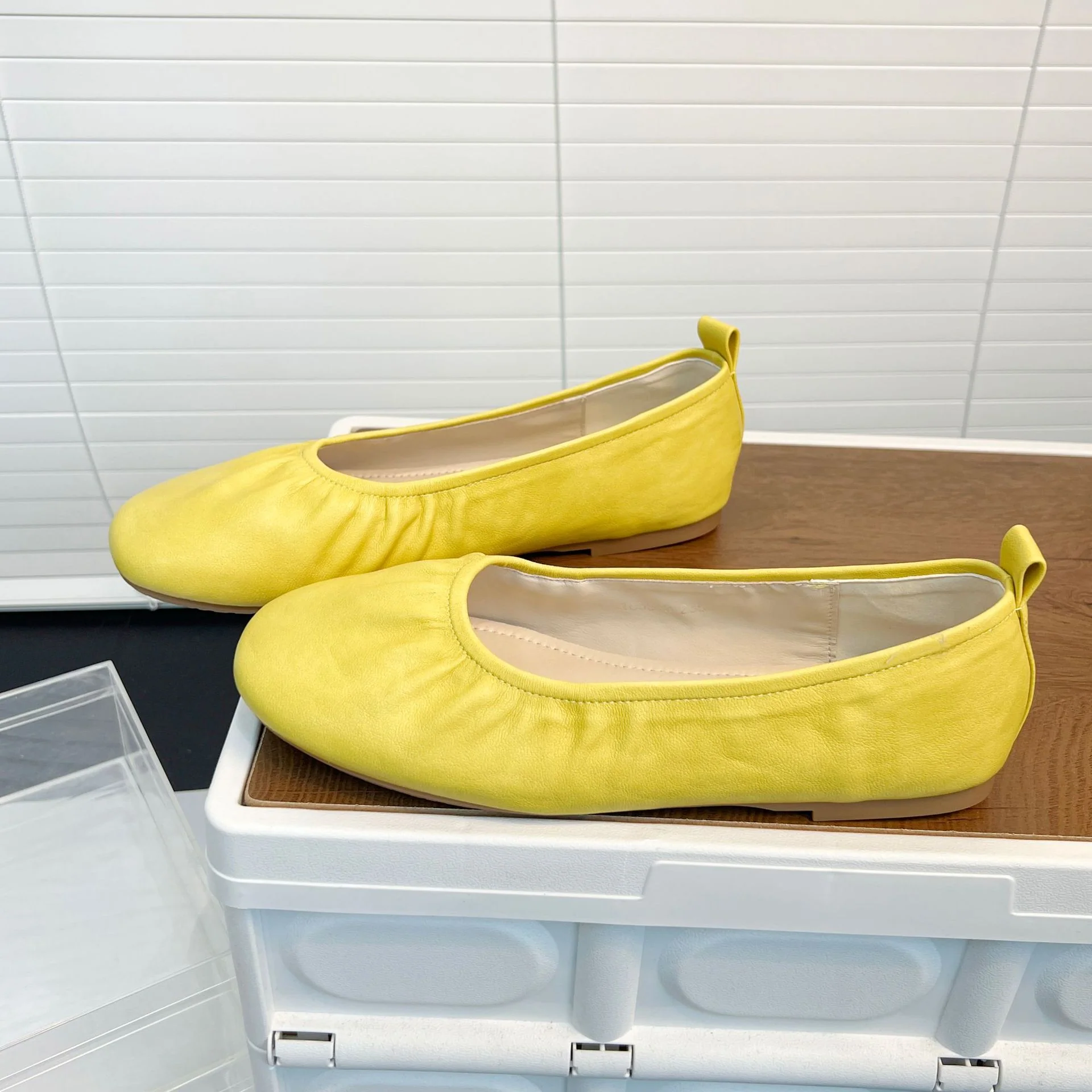 Damen Ballerinas aus feinem Leder mit elastischem Riemen Heidi Mode - Image 6