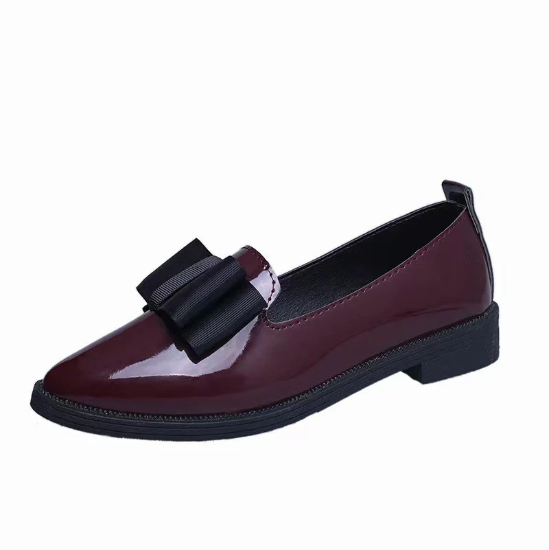 Damen Ballerinas aus Hochglanz-Leder mit eleganter Schleifen-Applikation Heidi Mode - Image 5