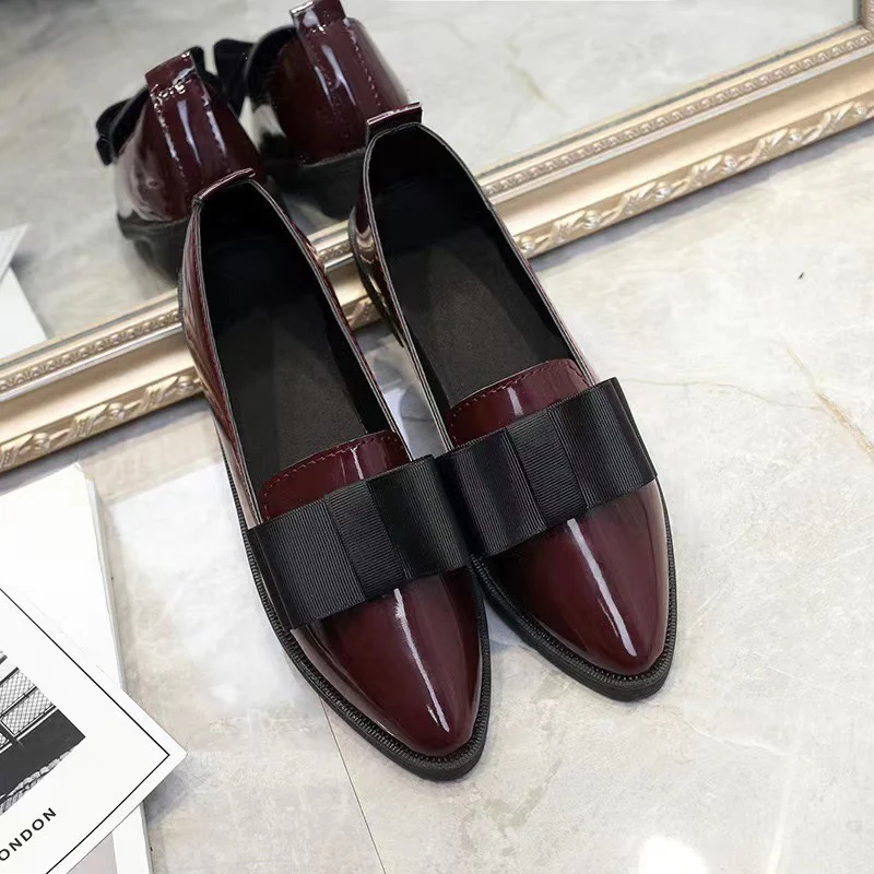 Damen Ballerinas aus Hochglanz-Leder mit eleganter Schleifen-Applikation Heidi Mode - Image 6