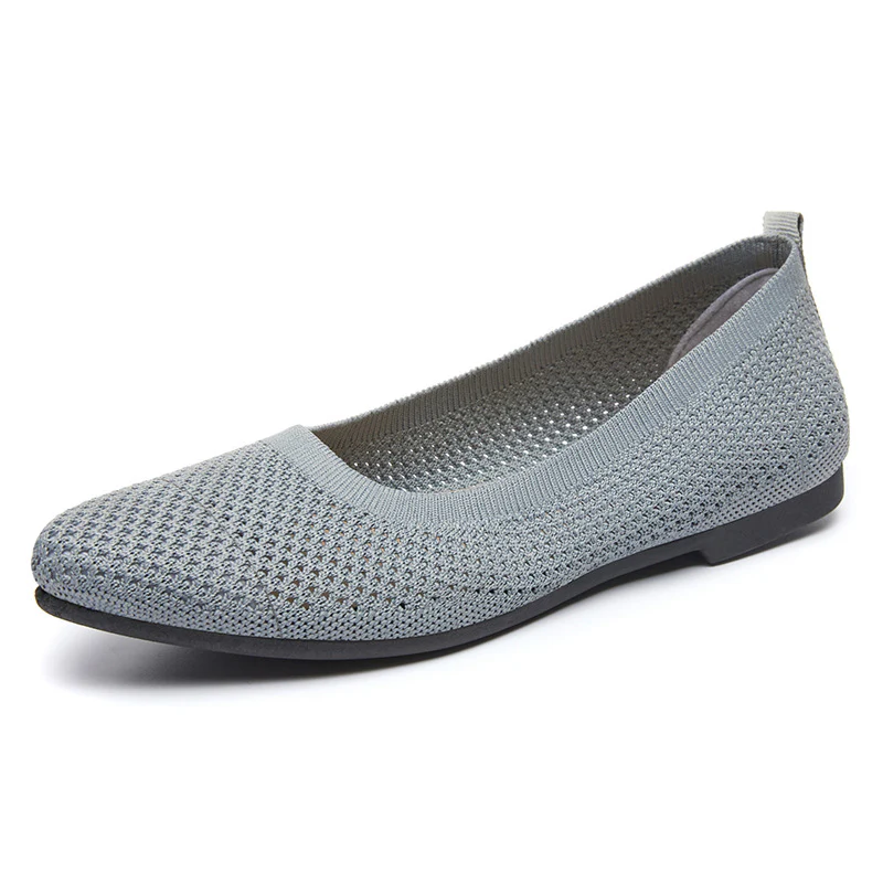 Damen Ballerinas mit atmungsaktivem Strickoberteil und flexiblem Fußbett Heidi Mode - Image 7
