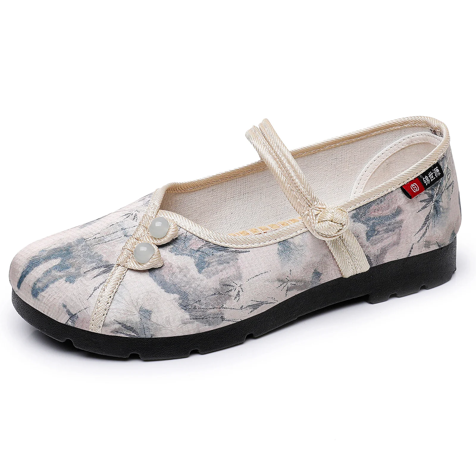 Damen ballerinas mit dekorativem Knopf-Design und komfortabler Sohle Heidi Mode - Image 5