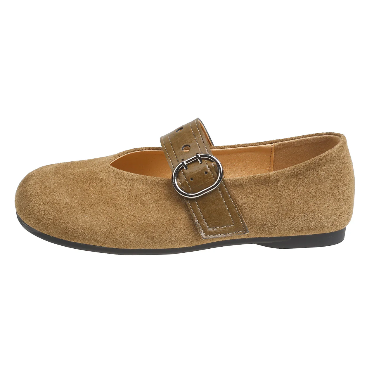 Damen Ballerinas mit dekorativem Riemen und komfortablem Fußbett Heidi Mode - Image 7