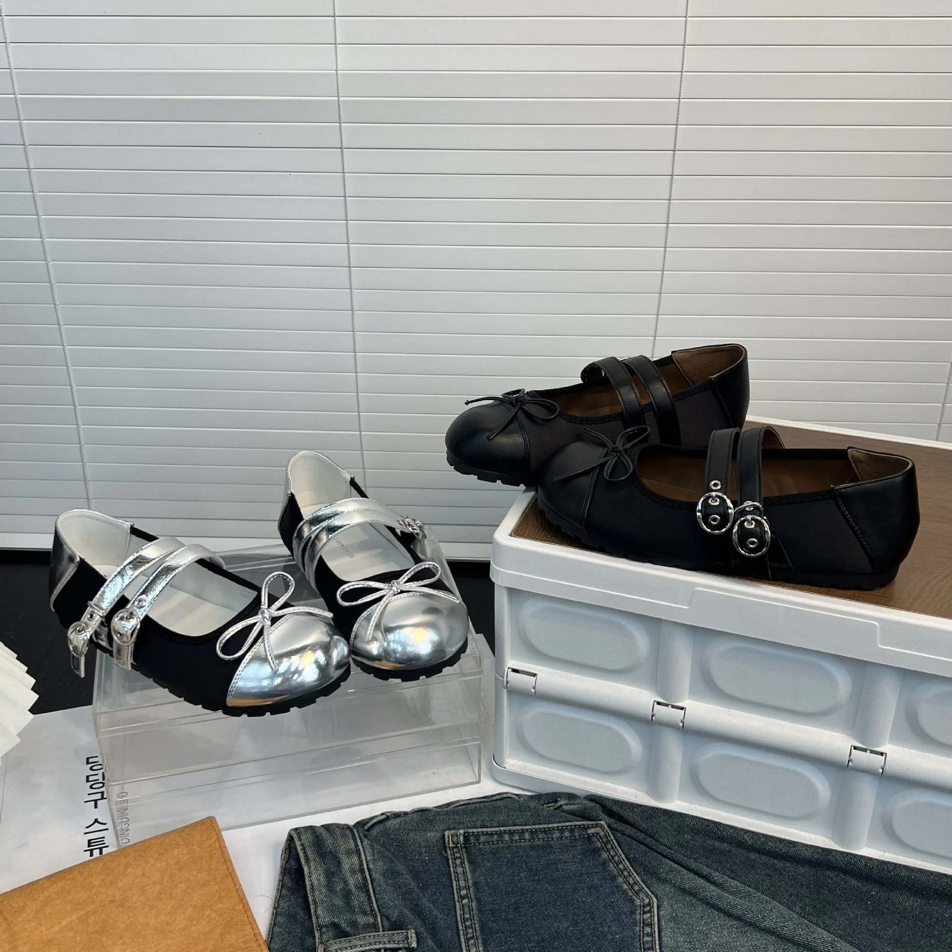 Damen Ballerinas mit dekorativem Riemen und komfortablem Fußbett Heidi Mode - Image 3