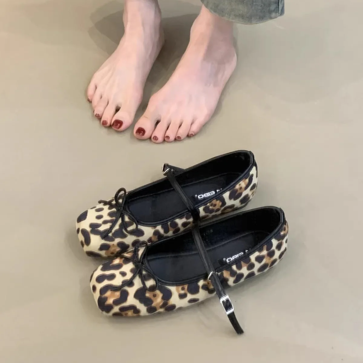 Damen Ballerinas mit dekorativem Schleifenakzent und bequemer Fußbettung Heidi Mode - Image 5