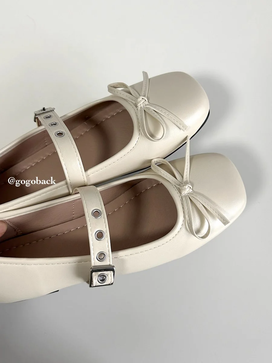 Damen Ballerinas mit dekorativem Schleifenakzent und verstellbarem Riemen Heidi Mode - Image 8