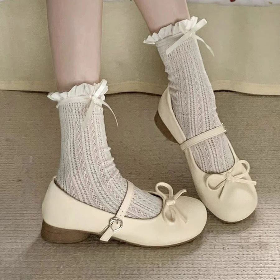 Damen Ballerinas mit dekorativem Schleifendetail und Komfortsohle Heidi Mode