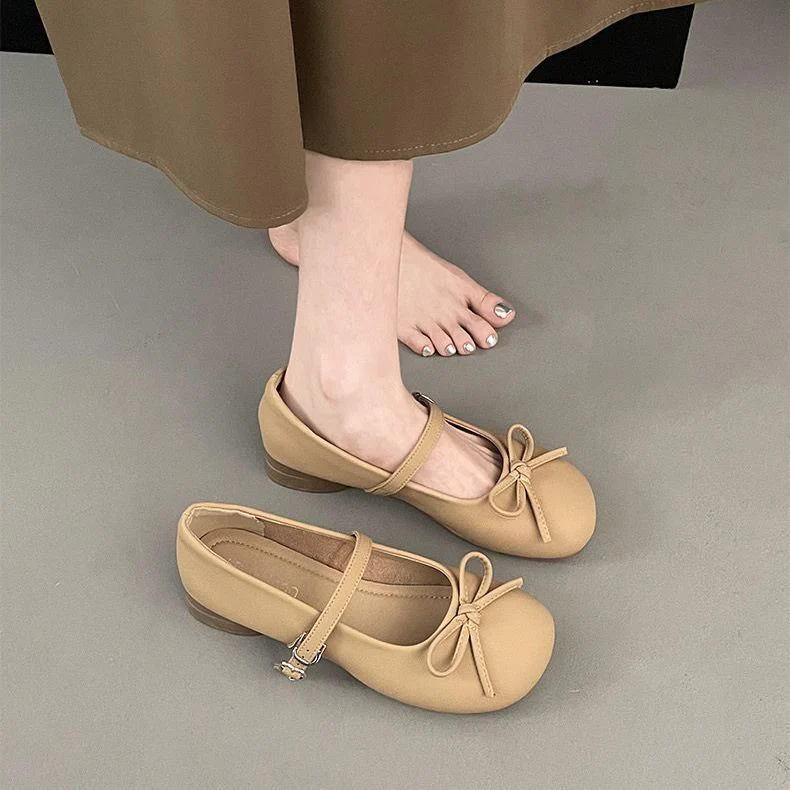 Damen Ballerinas mit dekorativem Schleifendetail und Komfortsohle Heidi Mode - Image 4