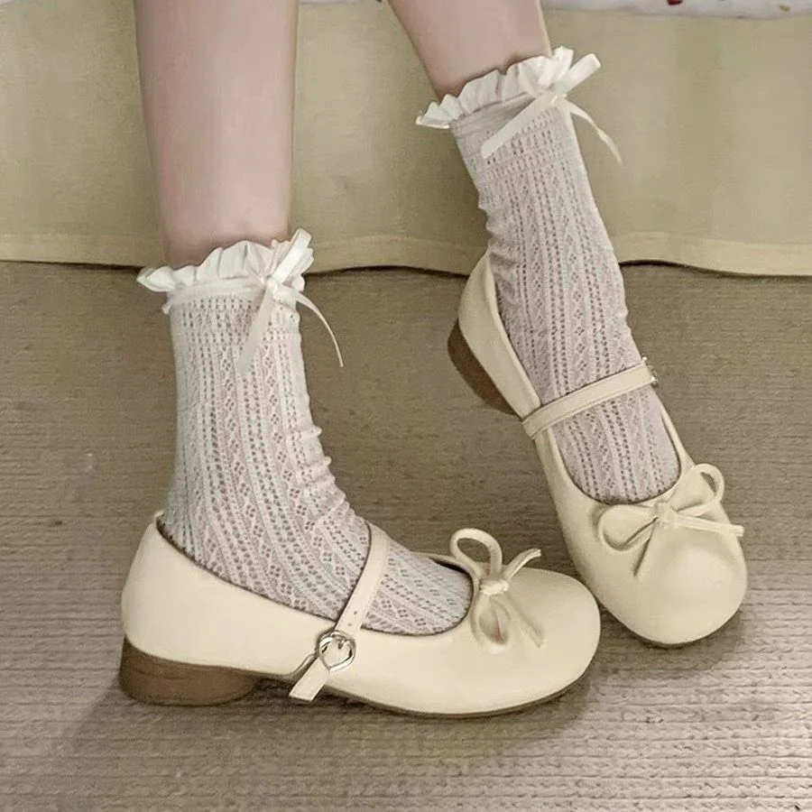 Damen Ballerinas mit dekorativem Schleifendetail und Komfortsohle Heidi Mode - Image 6