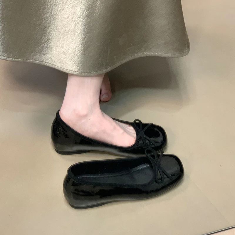 Damen Ballerinas mit dekorativer Schleifenverzierung und bequemer Sohle Heidi Mode - Image 4