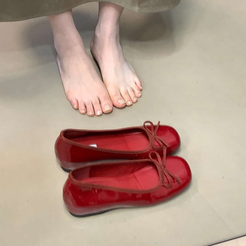 Damen Ballerinas mit dekorativer Schleifenverzierung und bequemer Sohle Heidi Mode - Image 7