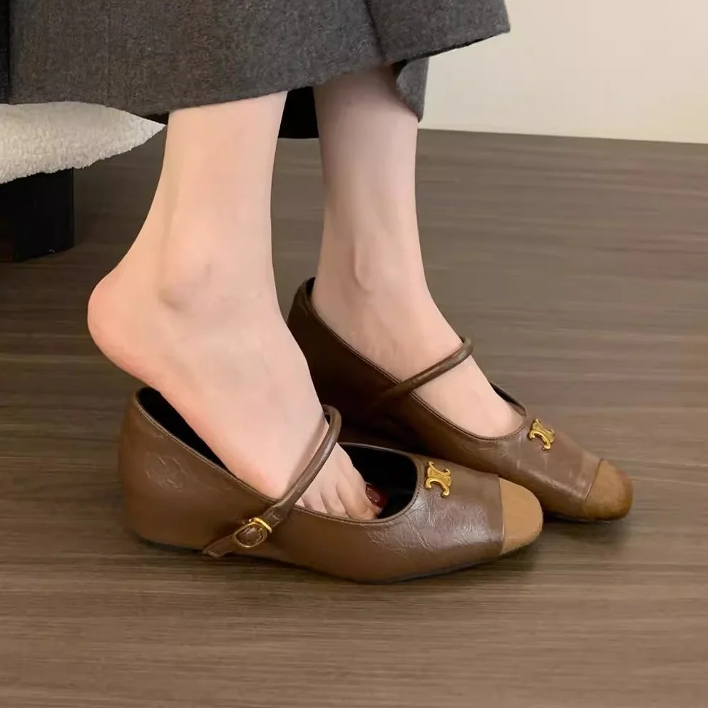 Damen Ballerinas mit dekorativer Schnallen-Applikation und elegantem Schnitt Heidi Mode - Image 4