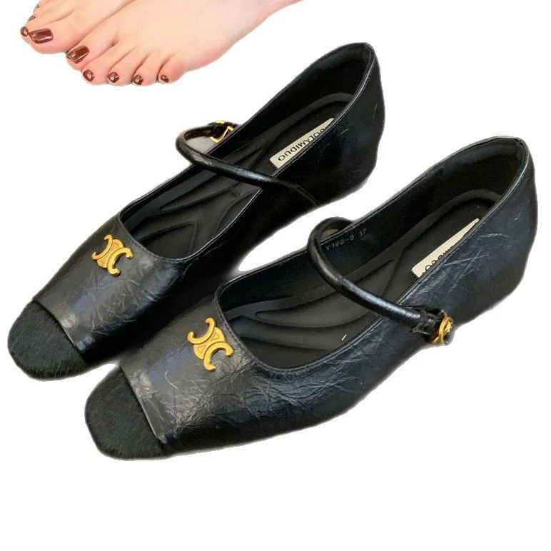 Damen Ballerinas mit dekorativer Schnallen-Applikation und elegantem Schnitt Heidi Mode - Image 5