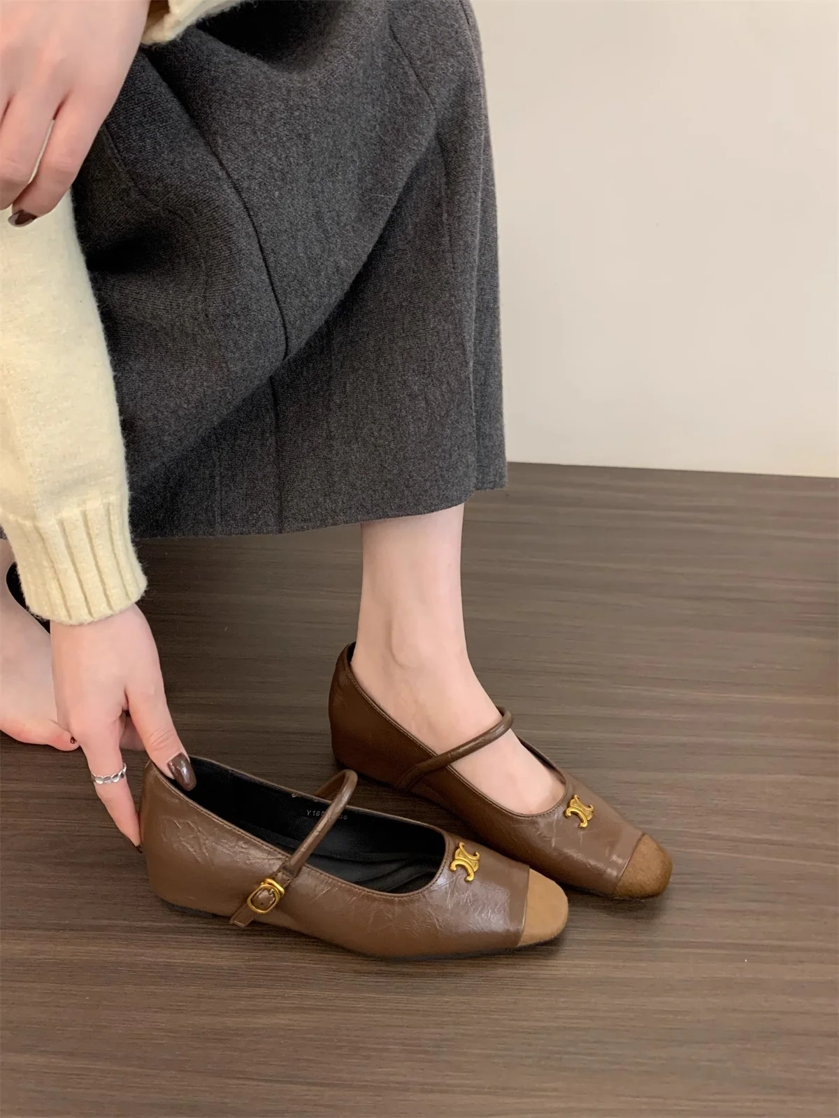 Damen Ballerinas mit dekorativer Schnallen-Applikation und elegantem Schnitt Heidi Mode - Image 6