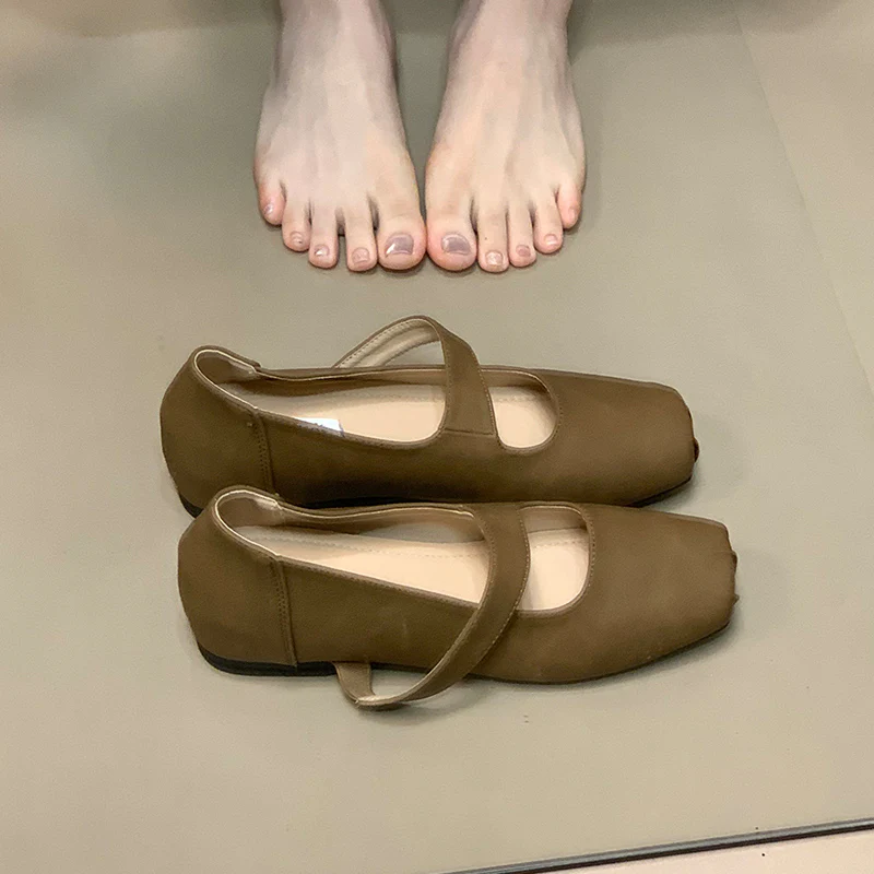 Damen Ballerinas mit elastischem Riemchen und komfortablem Fußbett Heidi Mode - Image 8
