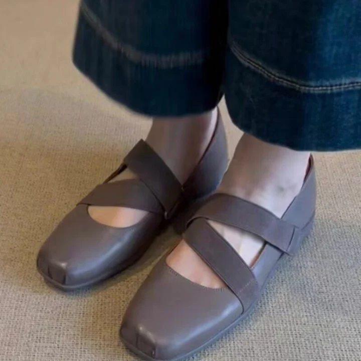 Damen Ballerinas mit elastischen Riemen und weichem Innenfutter Heidi Mode - Image 4