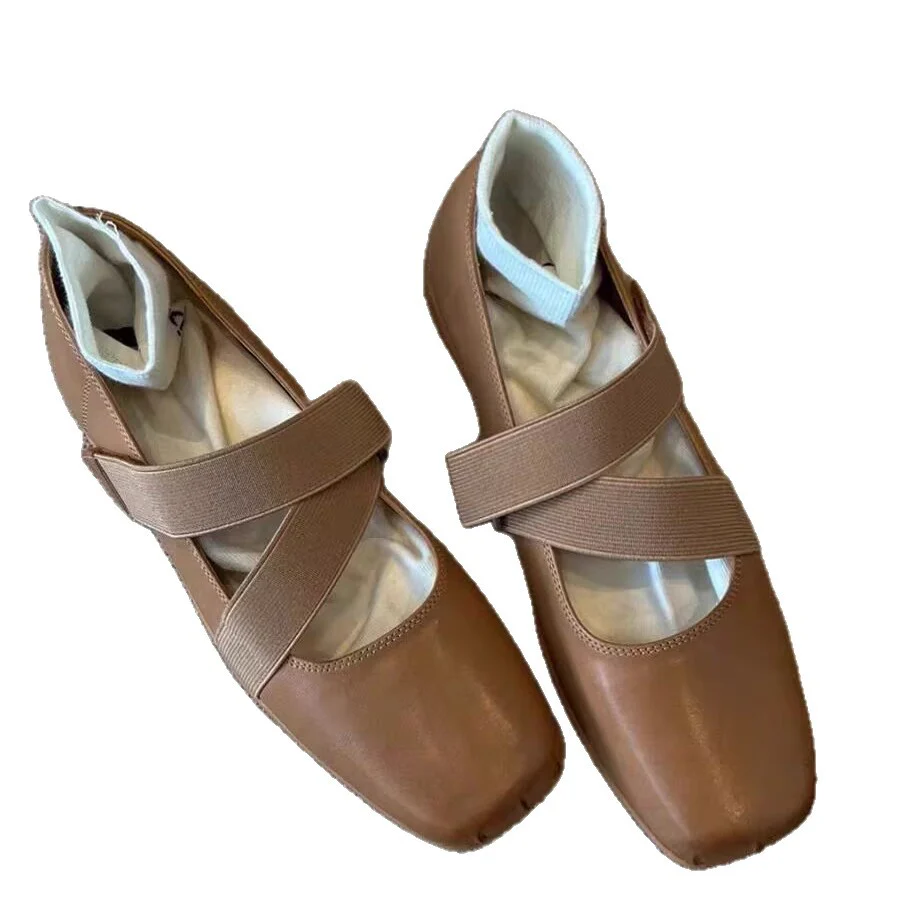 Damen Ballerinas mit elastischen Riemen und weichem Innenfutter Heidi Mode - Image 5