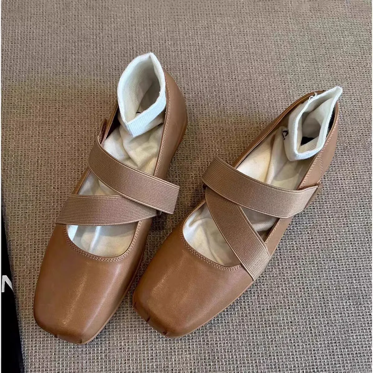 Damen Ballerinas mit elastischen Riemen und weichem Innenfutter Heidi Mode - Image 8