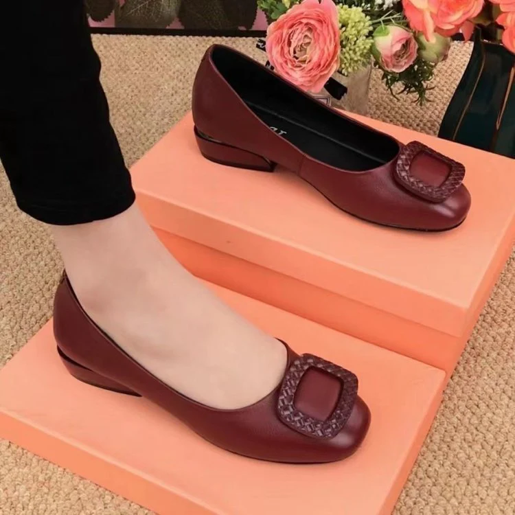 Damen Ballerinas mit elegantem, geflochtenem Detail und bequemer Sohle Heidi Mode - Image 6