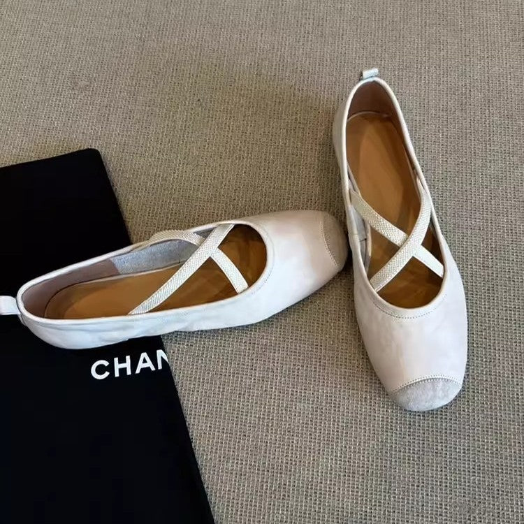 Damen Ballerinas mit elegantem Kreuzband und bequemem Fußbett Heidi Mode - Image 2