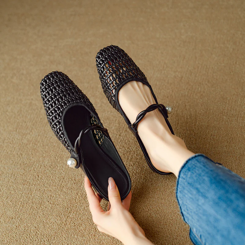 Damen Ballerinas mit elegantem Netzdesign und stylischem Riemchen Heidi Mode - Image 6