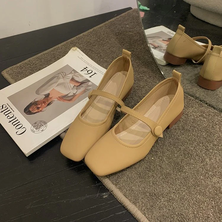 Damen Ballerinas mit elegantem Riemchen und hochwertiger Oberflächenstruktur Heidi Mode - Image 6