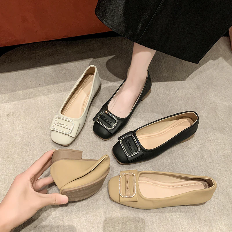 Damen Ballerinas mit elegantem Riemchen und komfortablem Fußbett Heidi Mode - Image 3