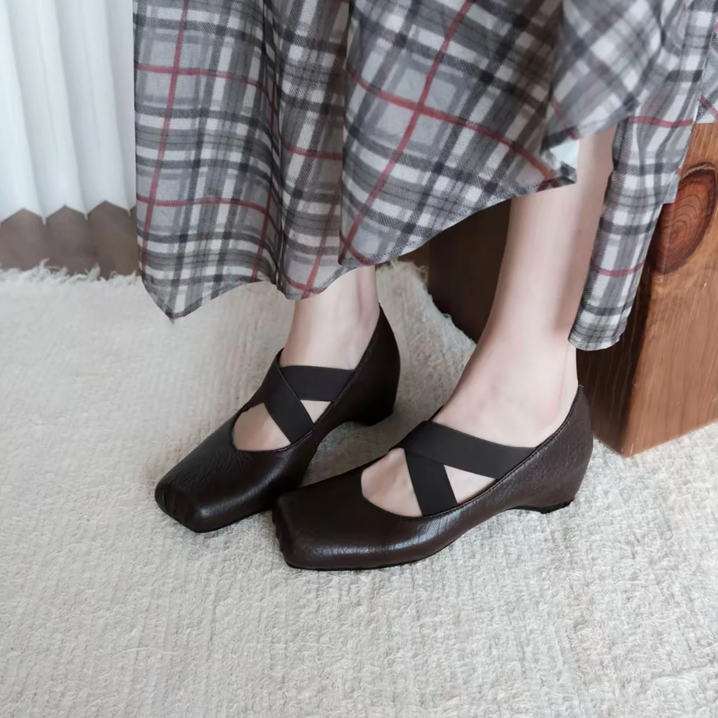 Damen Ballerinas mit elegantem Riemchen und komfortablem Fußbett Heidi Mode - Image 4