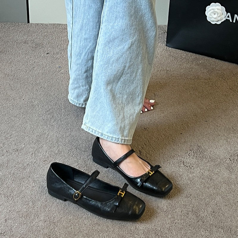 Damen Ballerinas mit elegantem Riemchen und modischem Schleifendetail Heidi Mode - Image 2