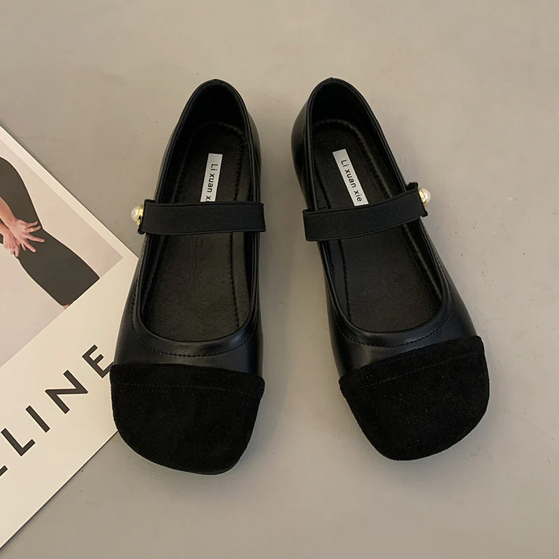 Damen Ballerinas mit elegantem Riemchen und modischer Perlenverzierung Heidi Mode - Image 7