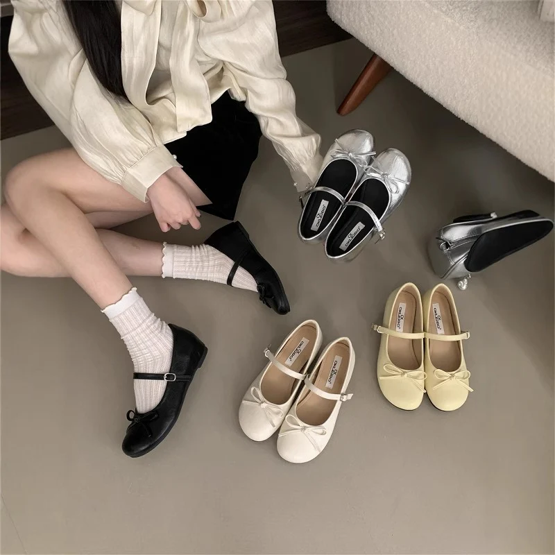 Damen Ballerinas mit elegantem Riemchen und zierlichem Schleifendetail Heidi Mode - Image 2