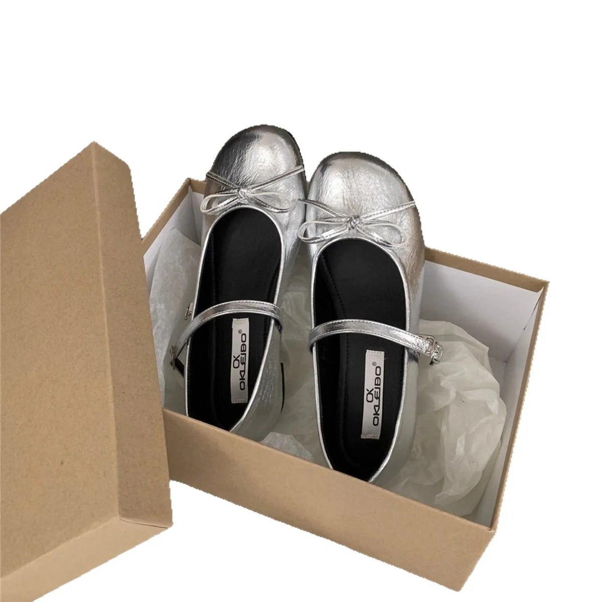 Damen Ballerinas mit elegantem Riemchen und zierlichem Schleifendetail Heidi Mode - Image 5